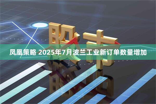 凤凰策略 2025年7月波兰工业新订单数量增加